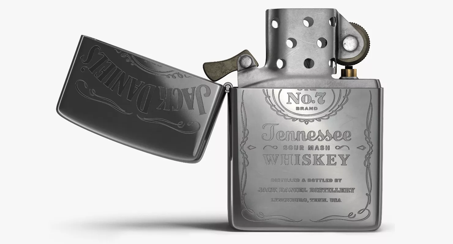 Zippo Jack Daniels Lighter 3D model