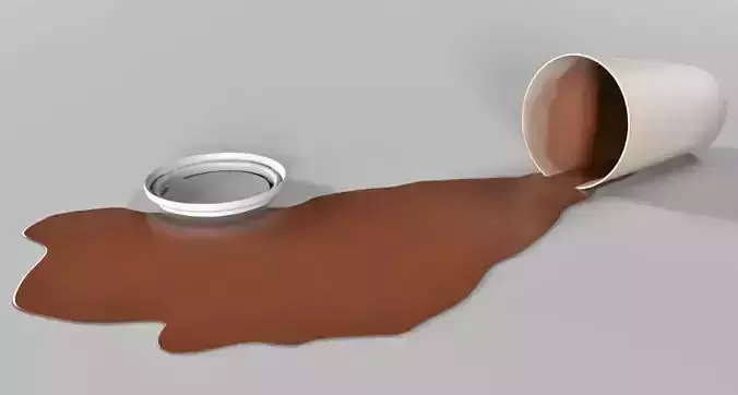 Spilled Coffee 3D model