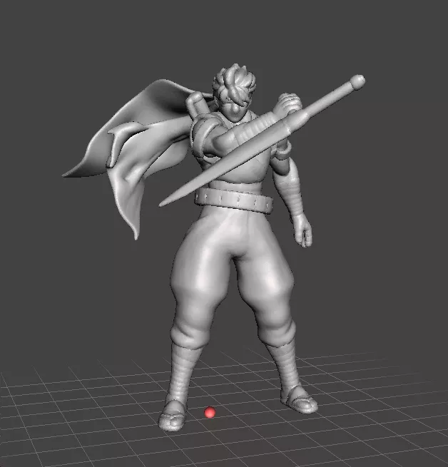 STRIDER HIRYU MINIATURE MODEL FOR FANTASY GAMES RPG DND 3D print model