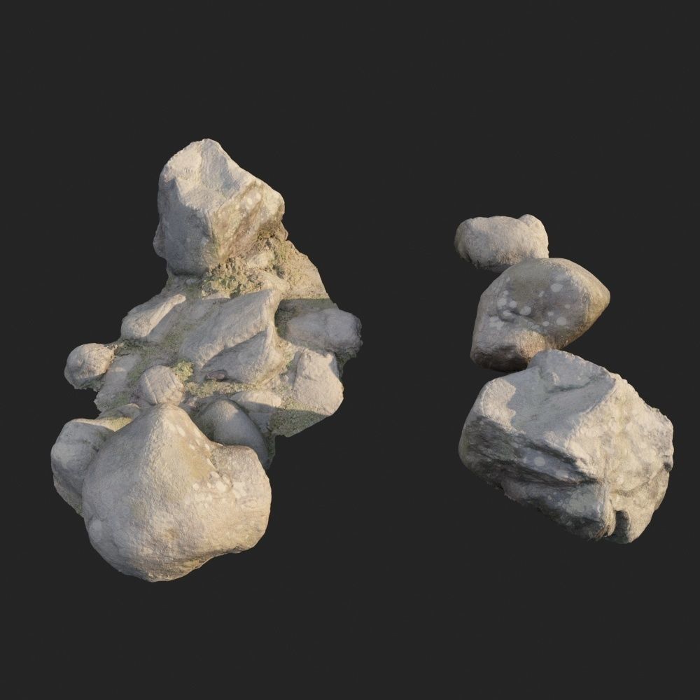 nature stones 003 pack 3D model_1