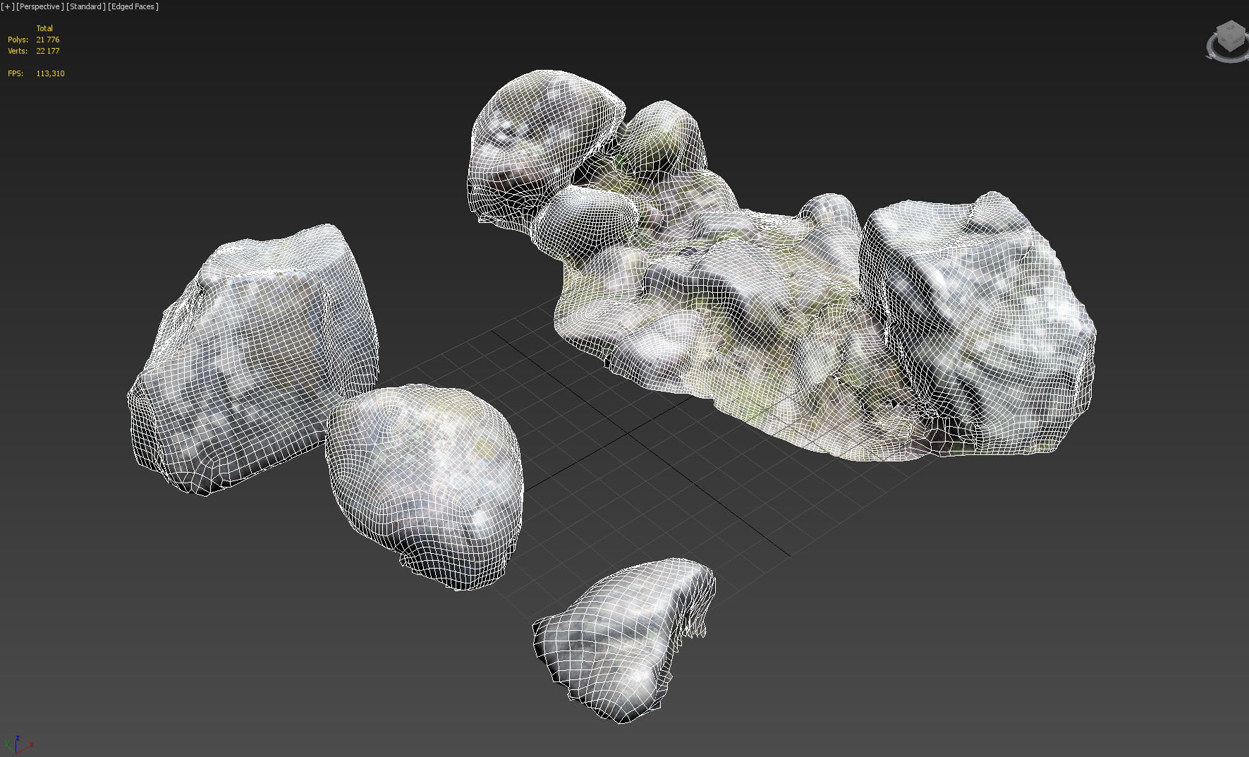 nature stones 003 pack 3D model_5