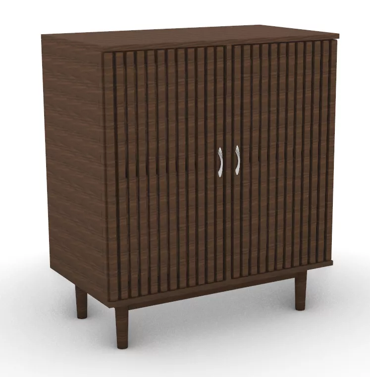 Bathroom cabinet with doors 3D print model