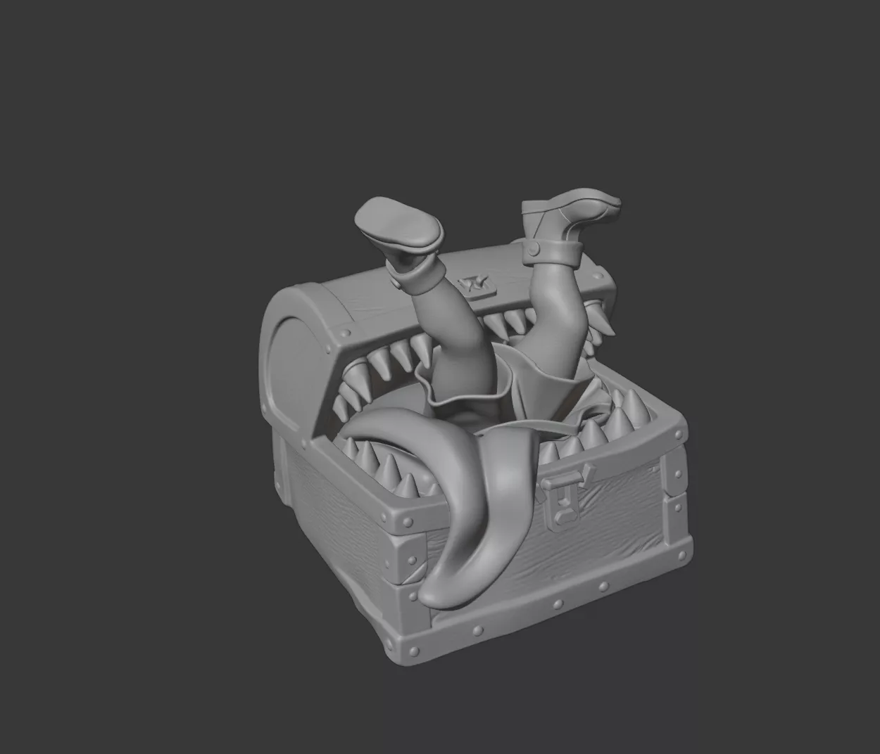 Mimic chest Keycap 3D print model
