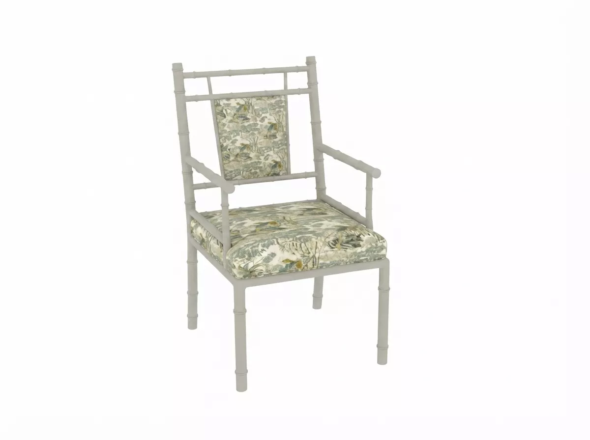 faux bamboo armchair 3D model
