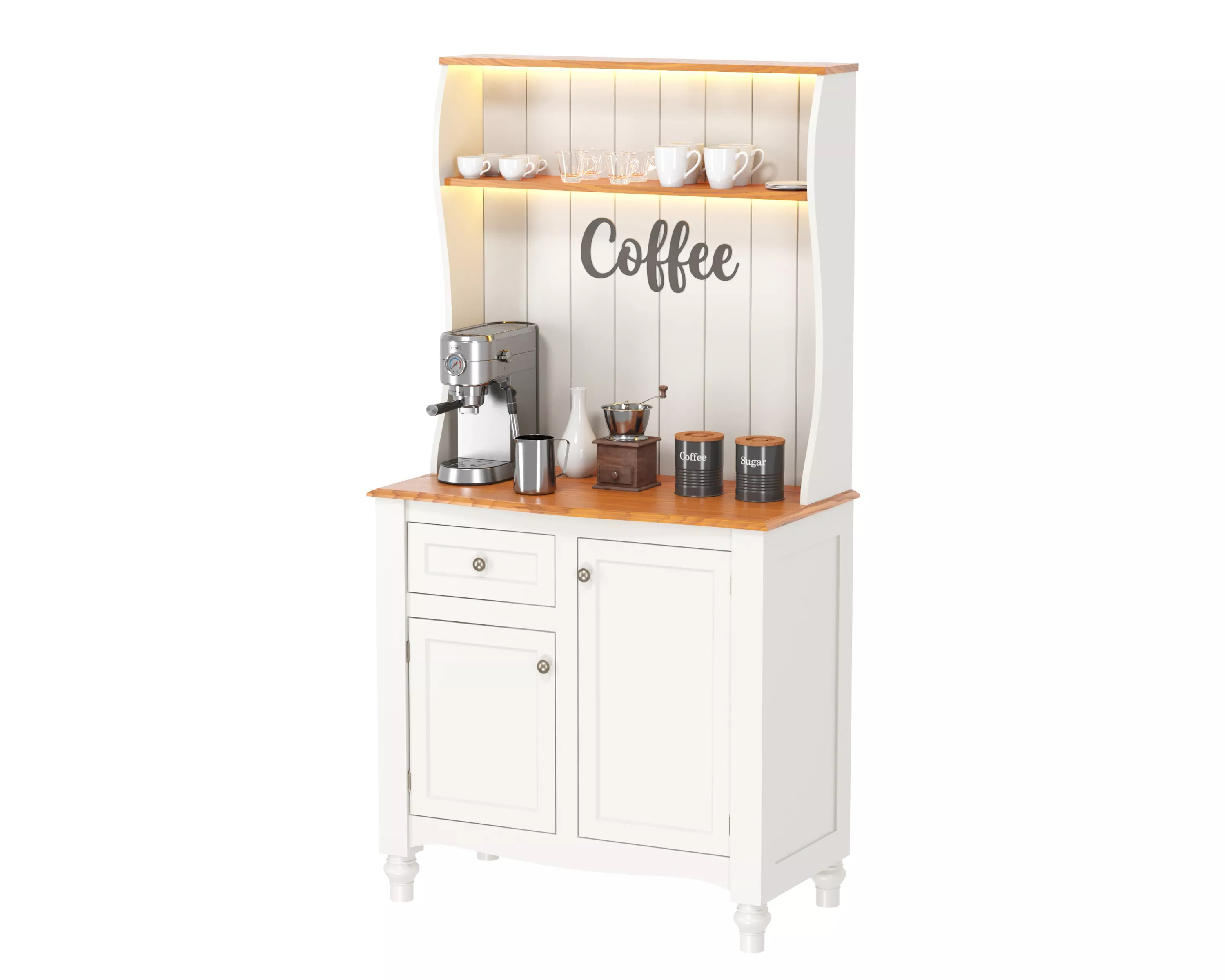 Coffee bar cabinet 3D model