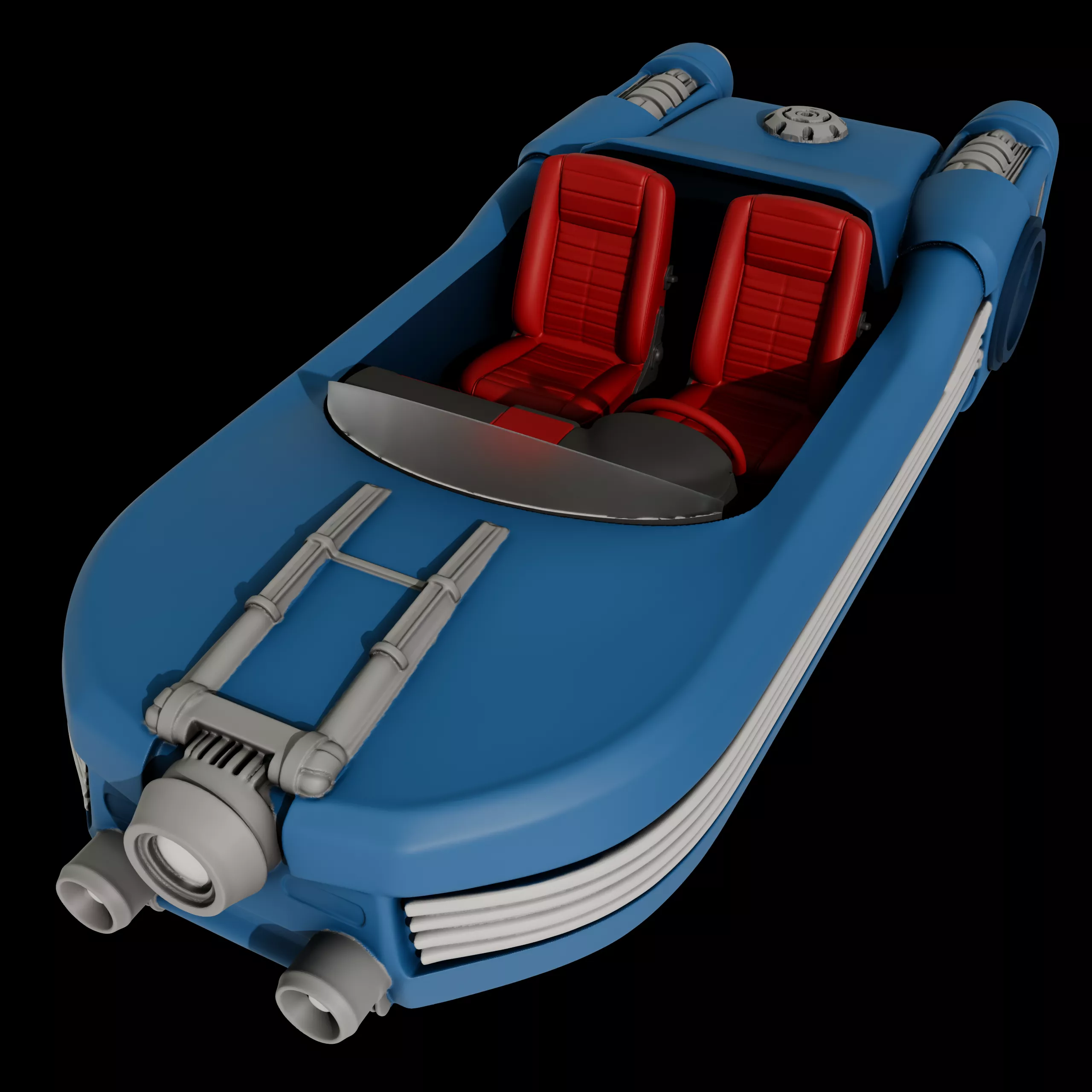 Imperial Warlord Landspeeder 3D print model