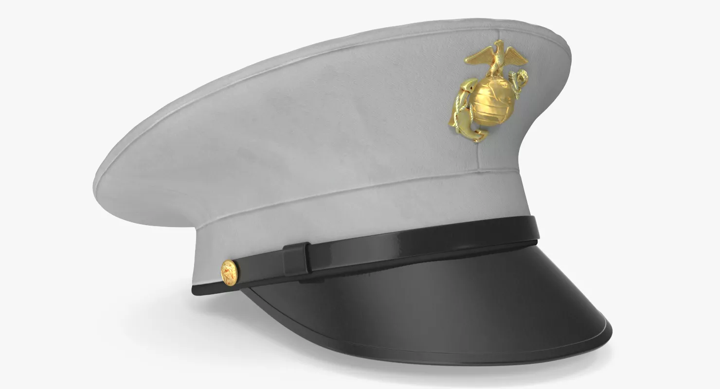 USMC US Marine Officer Hat 3D model