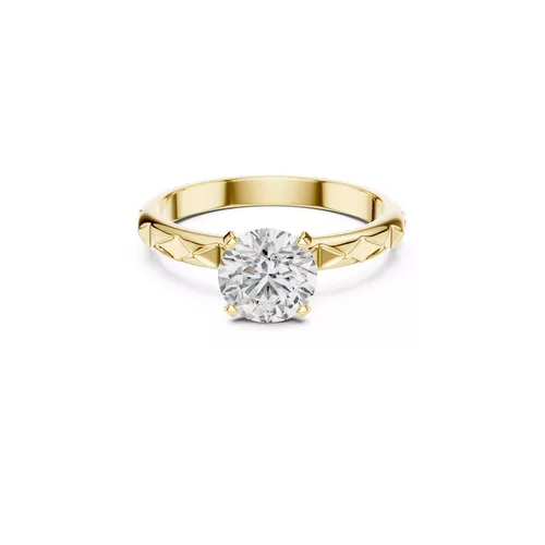 Premium Custom Fine Jewelry Diamond Ring Gold Band STL 3DM 0020