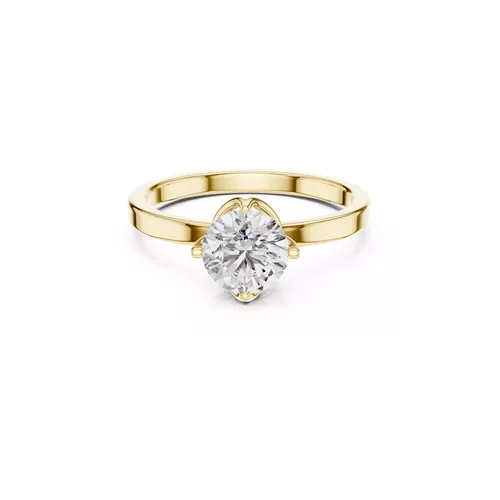 Premium Custom Fine Jewelry Diamond Ring Gold Band STL 3DM 0018