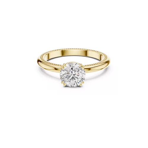 Premium Custom Fine Jewelry Diamond Ring Gold Band STL 3DM 0016