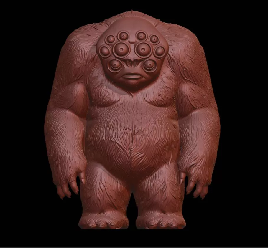 Multi-Eyed Beast Monster 3D print model
