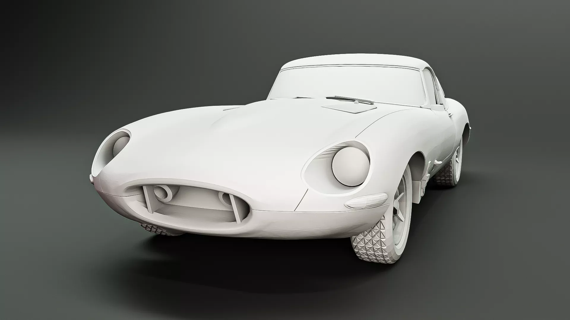 Jaguar E-Type 1963 RoZ 3D print model
