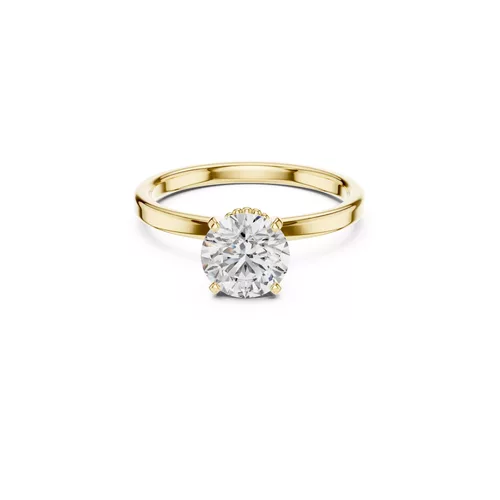Premium Custom Fine Jewelry Diamond Ring Gold Band STL 3DM 0015