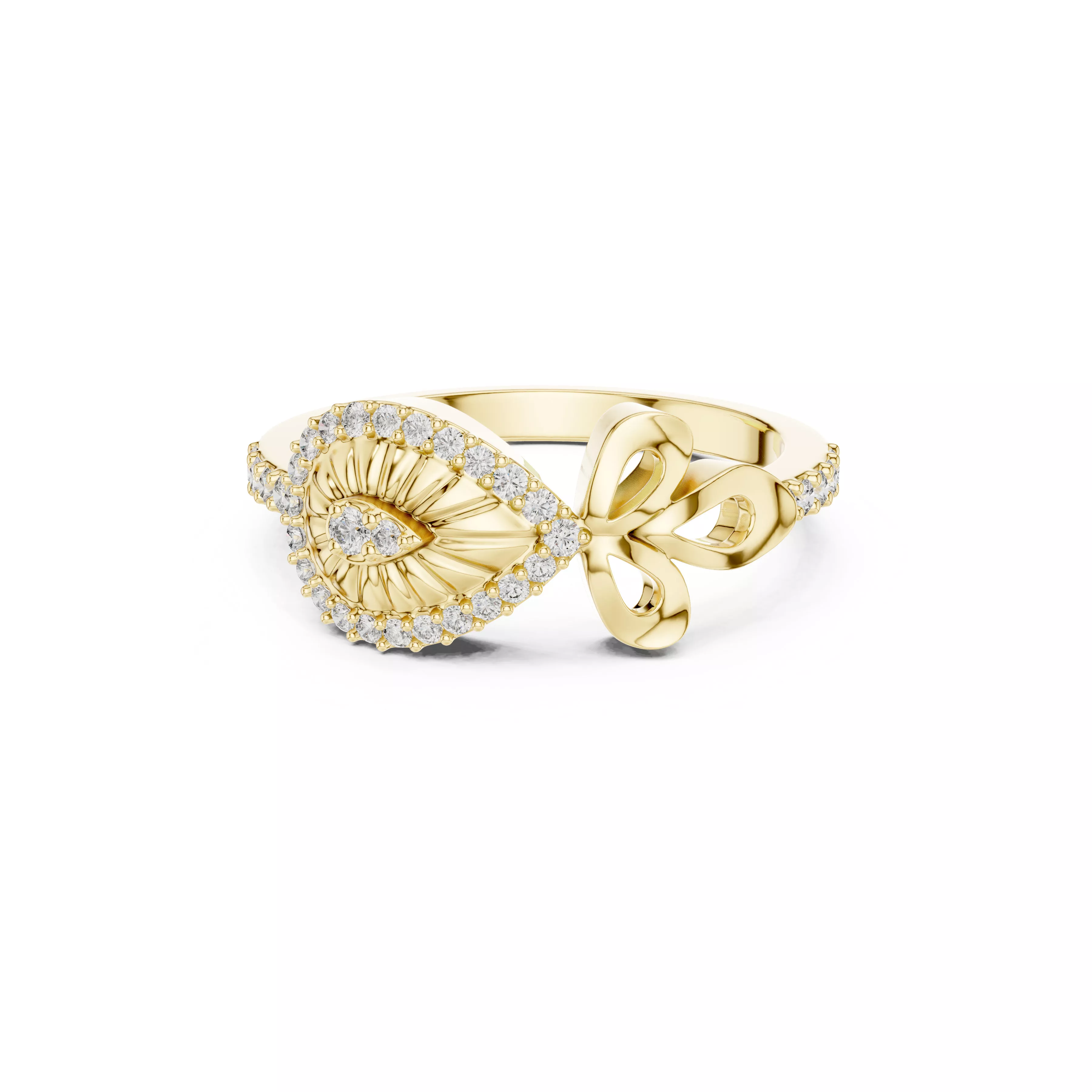Premium Custom Fine Jewelry Diamond Ring Gold Band STL 3DM 01 90 3D print model