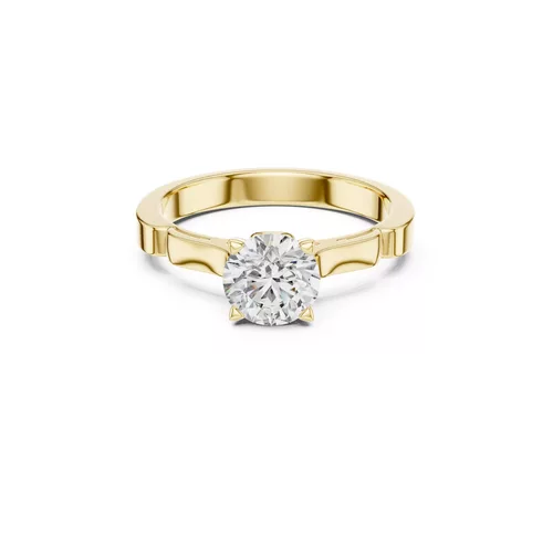 Premium Custom Fine Jewelry Diamond Ring Gold Band STL 3DM 0008