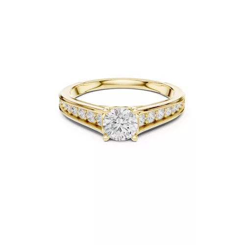 Premium Custom Fine Jewelry Diamond Ring Gold Band STL 3DM 0309