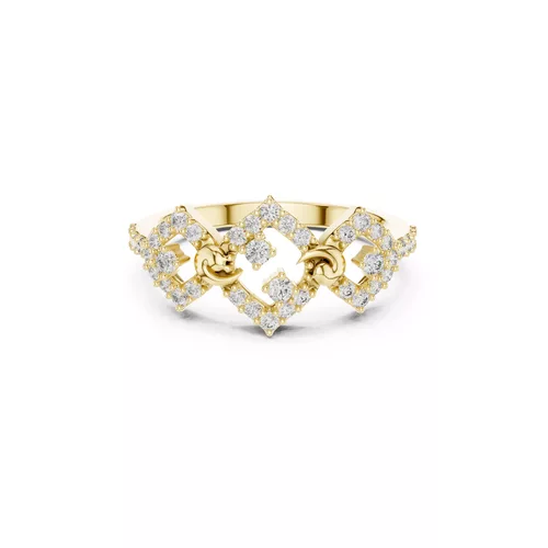Premium Custom Fine Jewelry Diamond Ring Gold Band STL 3DM 01 88