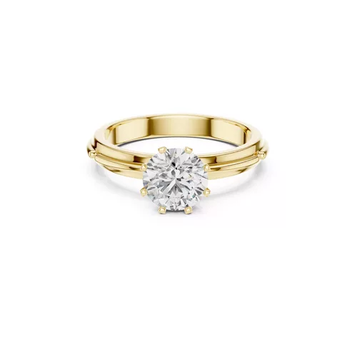 Premium Custom Fine Jewelry Diamond Ring Gold Band STL 3DM 0006
