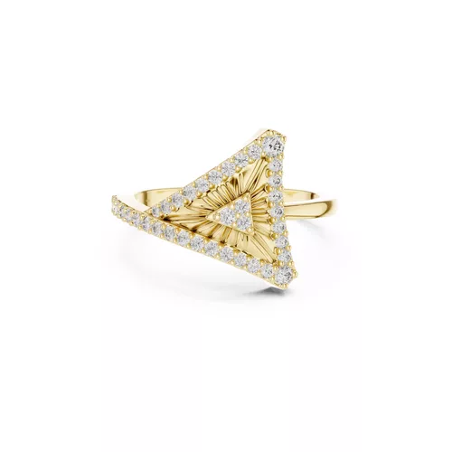 Premium Custom Fine Jewelry Diamond Ring Gold Band STL 3DM 01 87