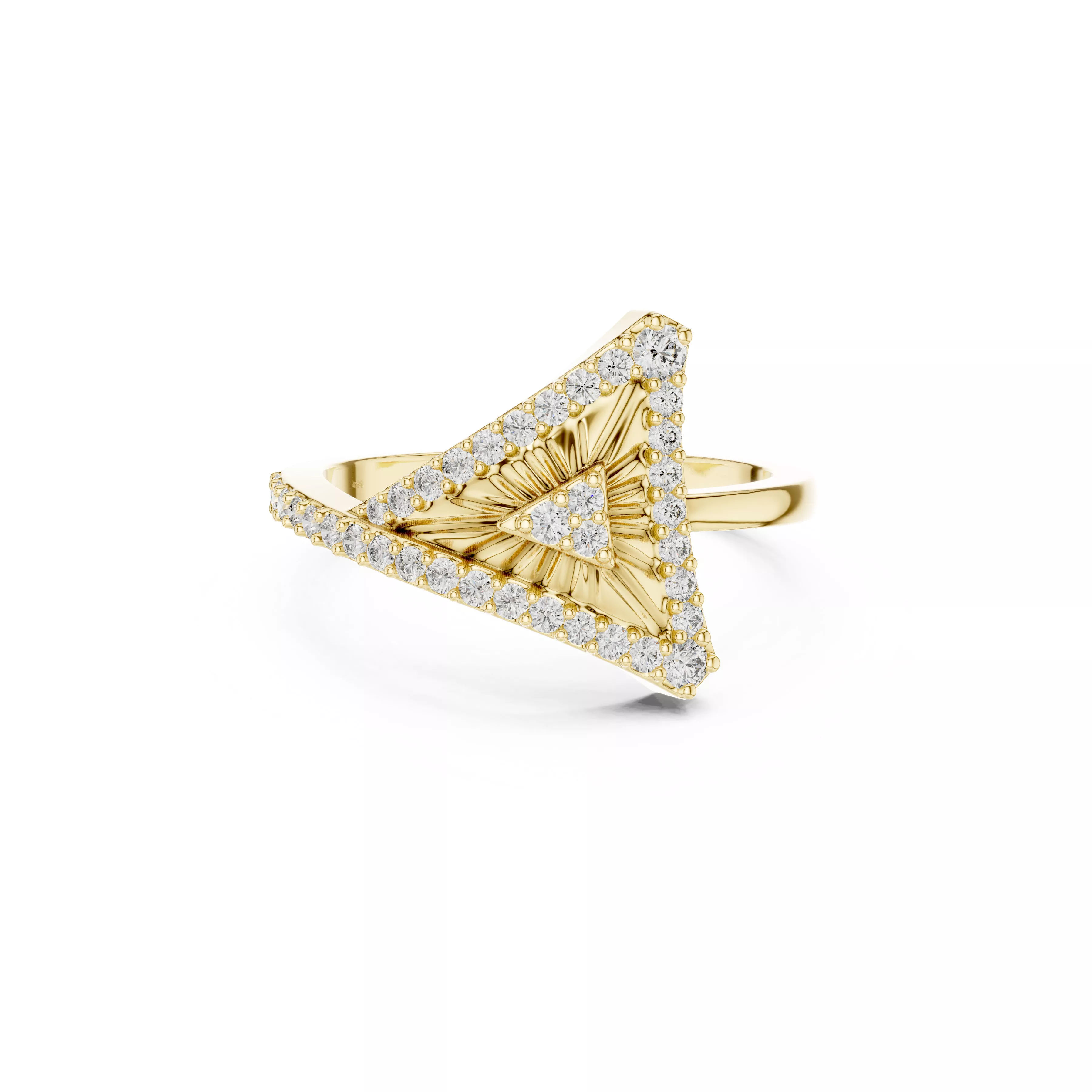 Premium Custom Fine Jewelry Diamond Ring Gold Band STL 3DM 01 87 3D print model