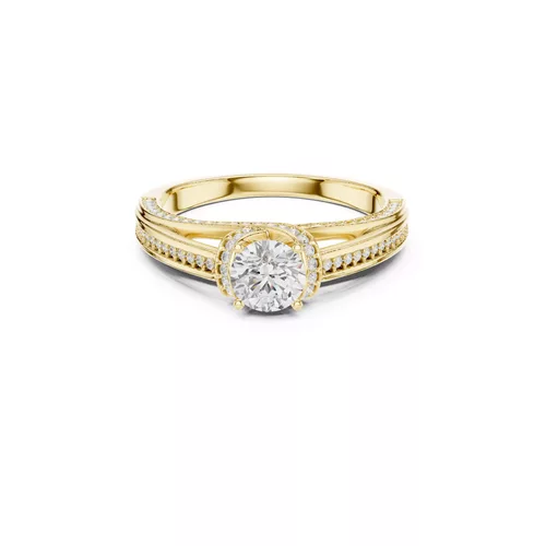 Premium Custom Fine Jewelry Diamond Ring Gold Band STL 3DM 0304