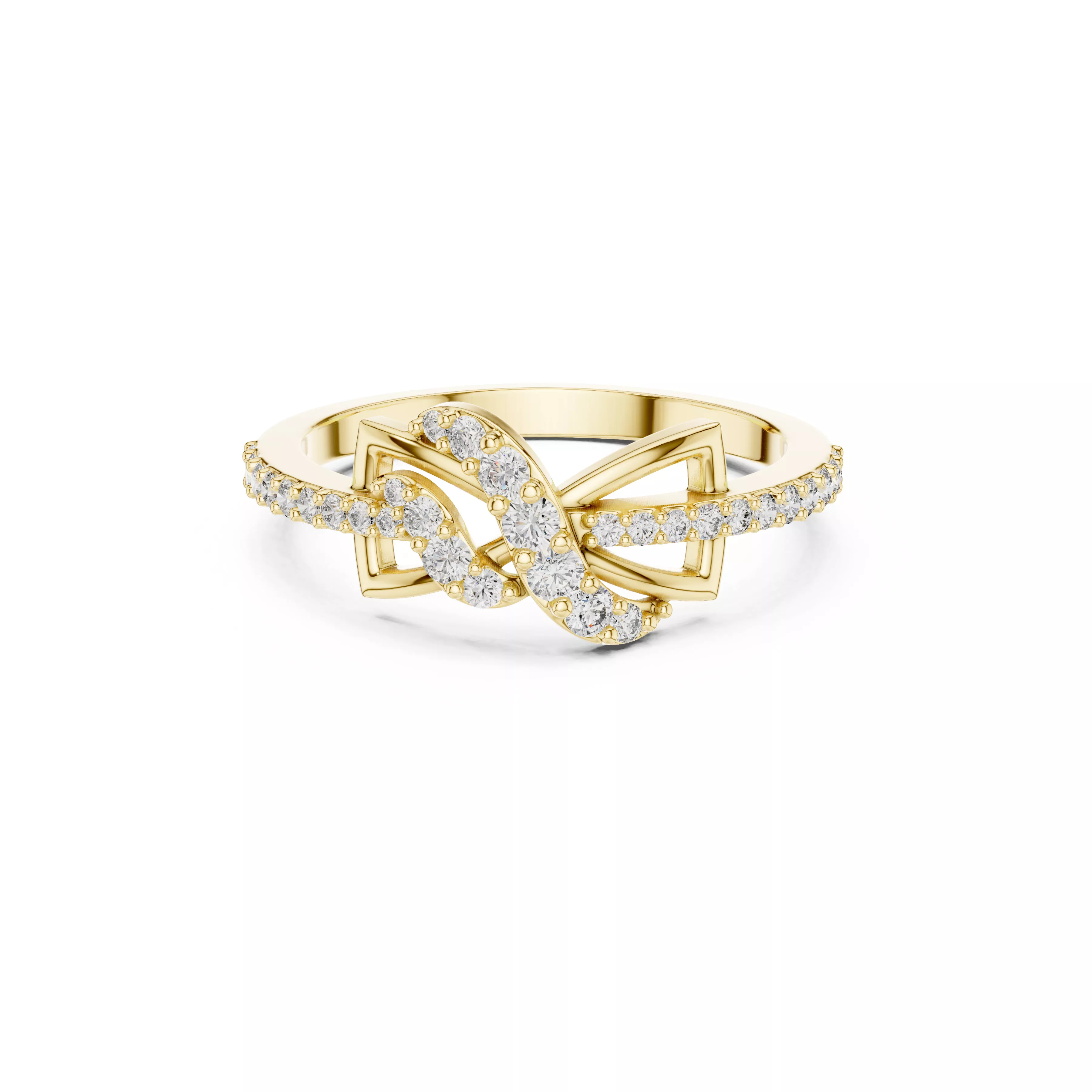 Premium Custom Fine Jewelry Diamond Ring Gold Band STL 3DM 01 82 3D print model