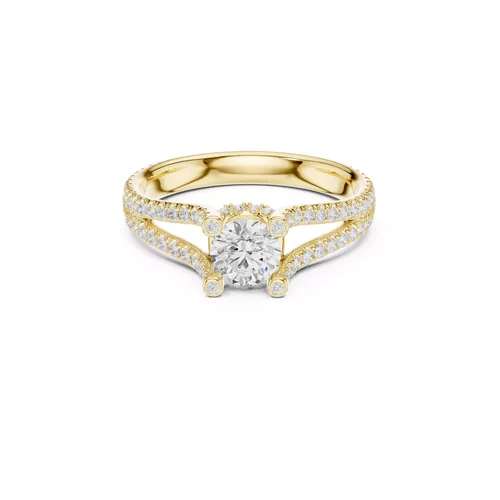 Premium Custom Fine Jewelry Diamond Ring Gold Band STL 3DM 0295