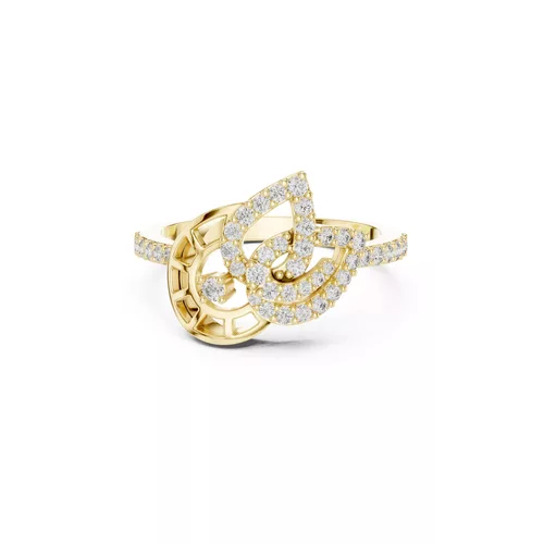 Premium Custom Fine Jewelry Diamond Ring Gold Band STL 3DM 01 74