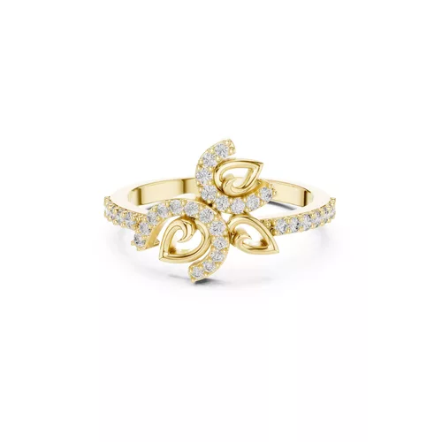 Premium Custom Fine Jewelry Diamond Ring Gold Band STL 3DM 01 71
