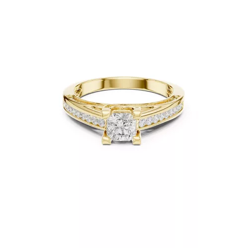 Premium Custom Fine Jewelry Diamond Ring Gold Band STL 3DM 0284