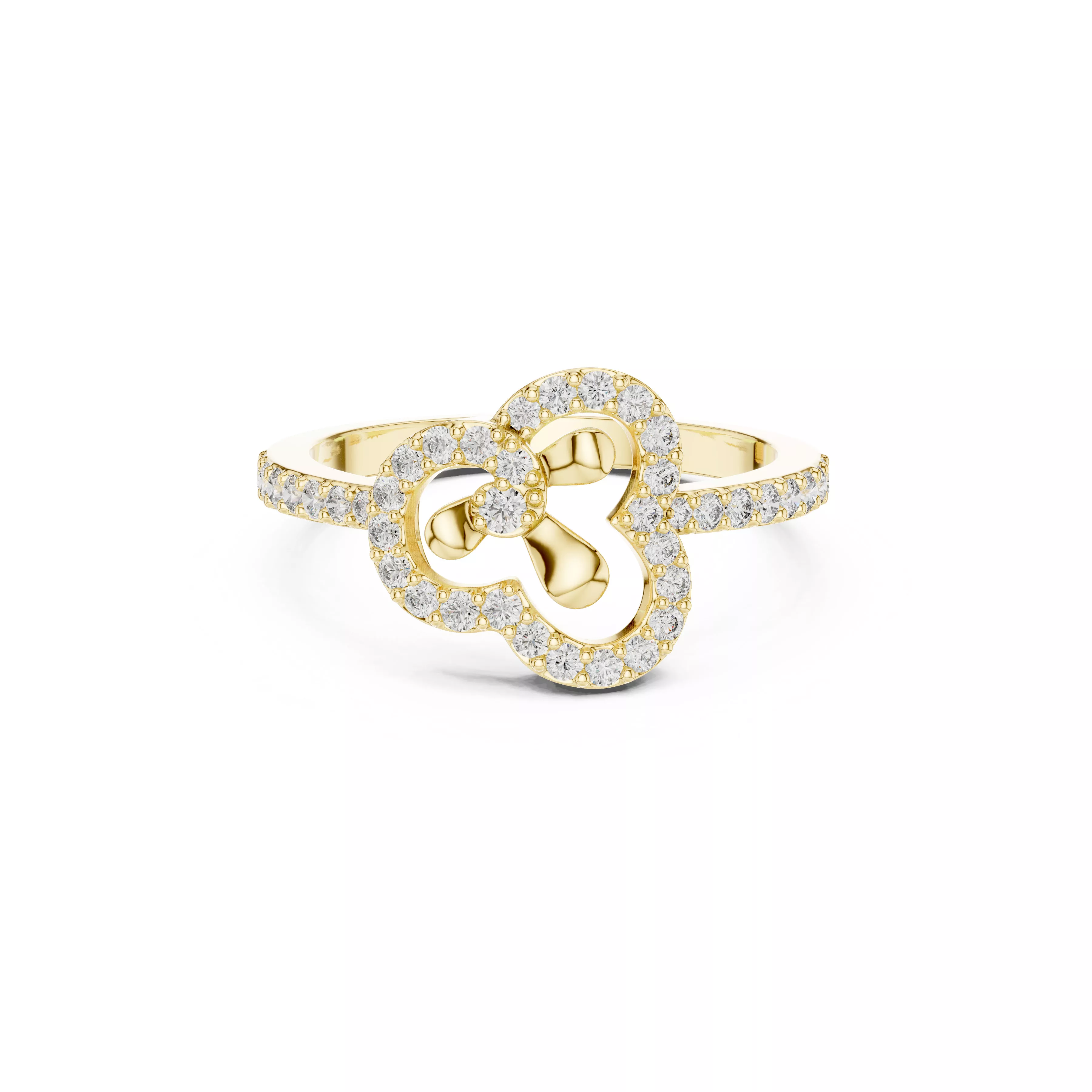 Premium Custom Fine Jewelry Diamond Ring Gold Band STL 3DM 01 69 3D print model