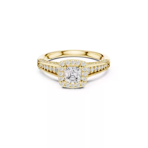 Premium Custom Fine Jewelry Diamond Ring Gold Band STL 3DM 0272