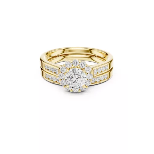 Premium Custom Fine Jewelry Diamond Ring Gold Band STL 3DM 0269