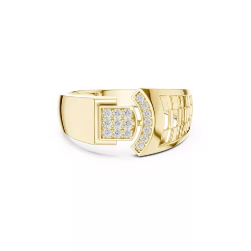 Premium Custom Fine Jewelry Diamond Ring Gold Band STL 3DM 01 4