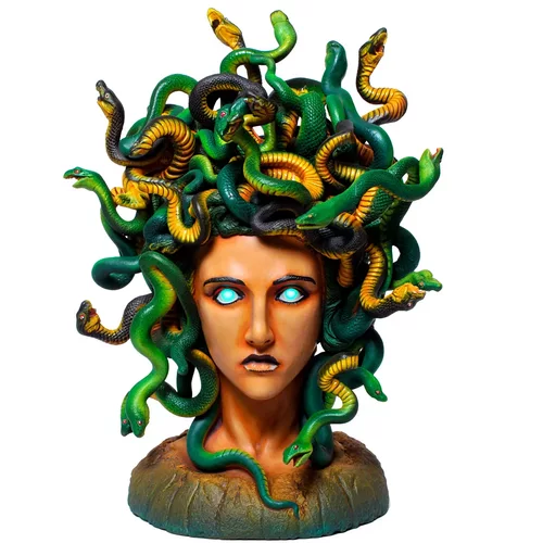 4607  Medusa Gorgon Head 3D Model   STL  DND  ARTE