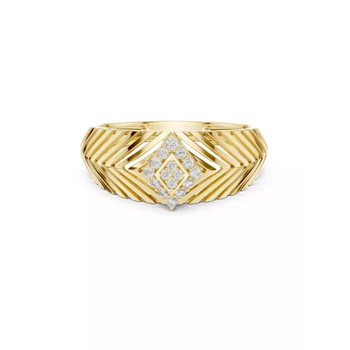 Premium Custom Fine Jewelry Diamond Ring Gold Band STL 3DM 01 23