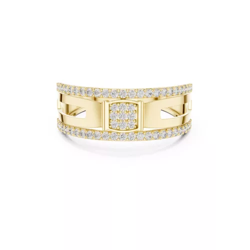 Premium Custom Fine Jewelry Diamond Ring Gold Band STL 3DM 01 22