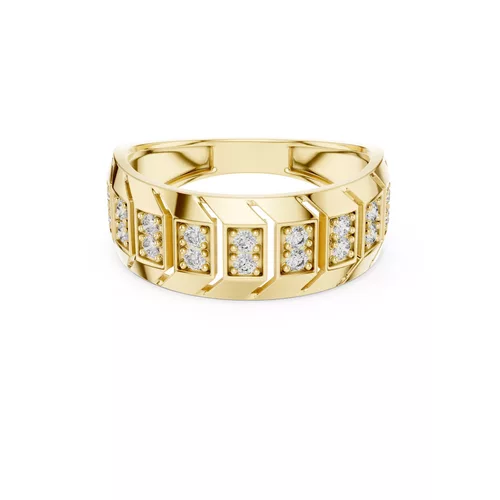 Premium Custom Fine Jewelry Diamond Ring Gold Band STL 3DM 01 17