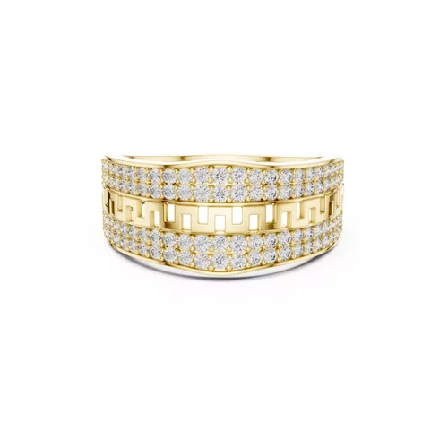 Premium Custom Fine Jewelry Diamond Ring Gold Band STL 3DM 01 16