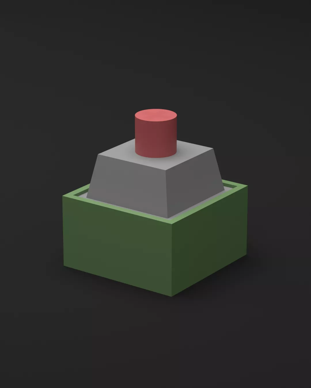 keycap keyboard clicker switch housing 3d print 3D print model