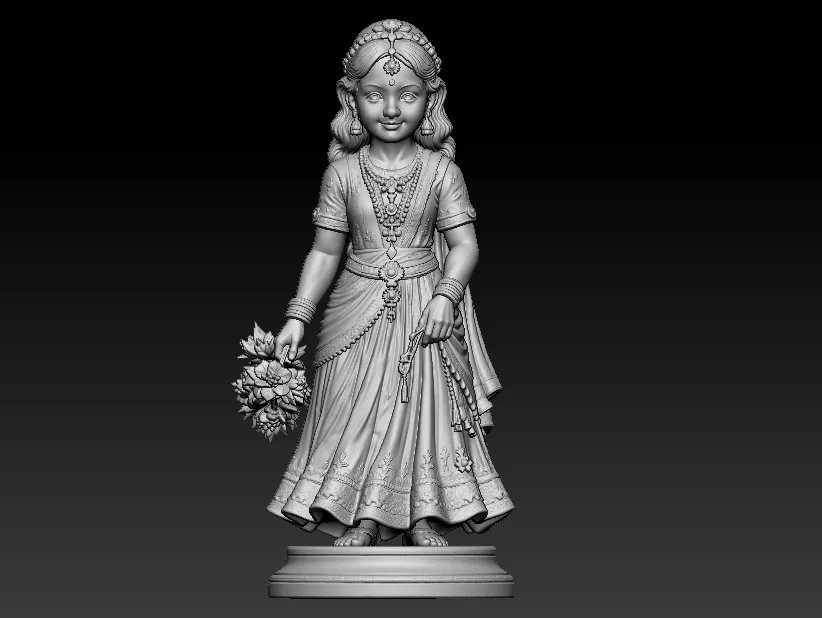 GIRL STATUE 3D MODEL 3D print model