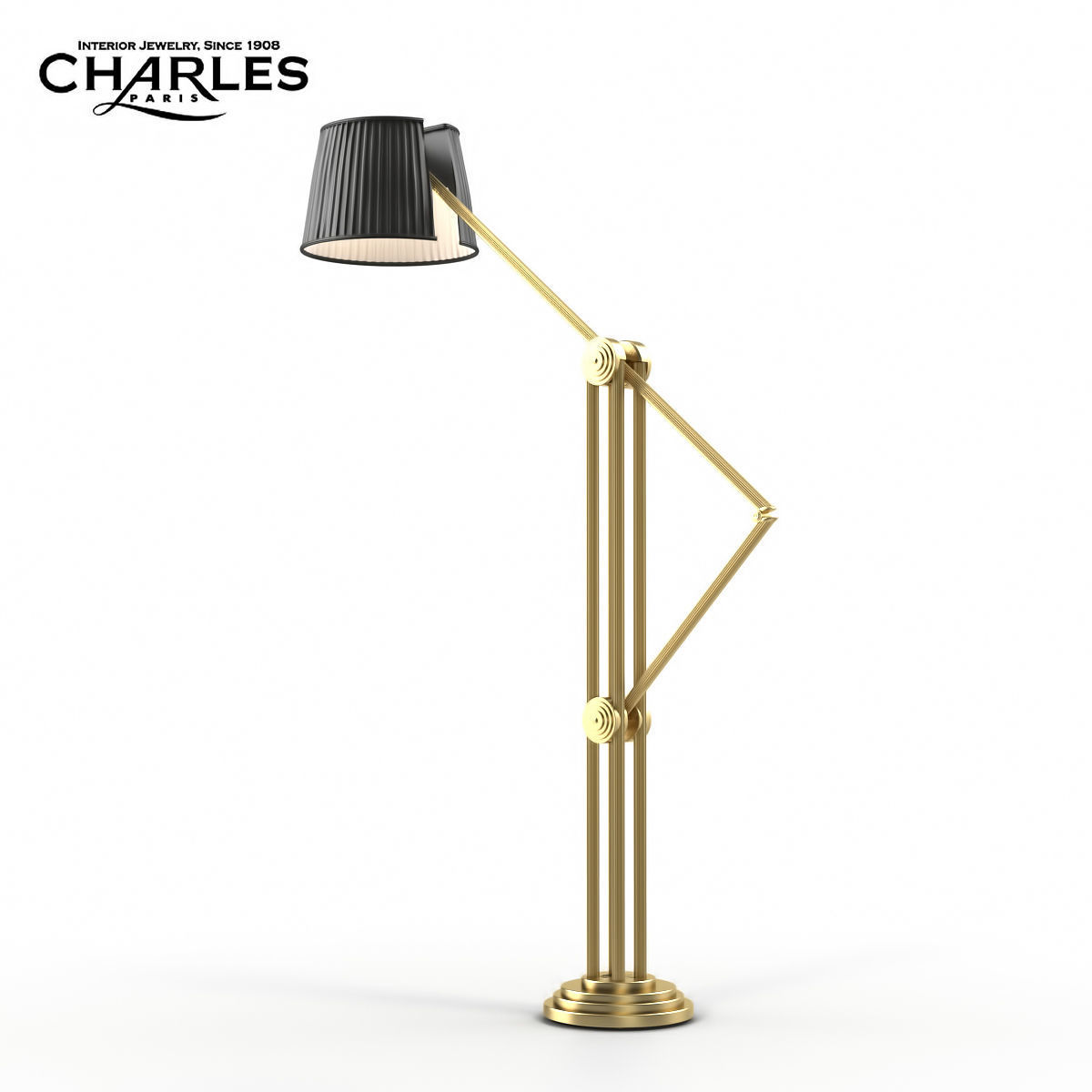 Charles Paris Propylees Floor Lamp 3D model_2