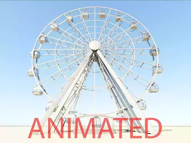 Ferris Wheel realistic 3d model vray 3D model
