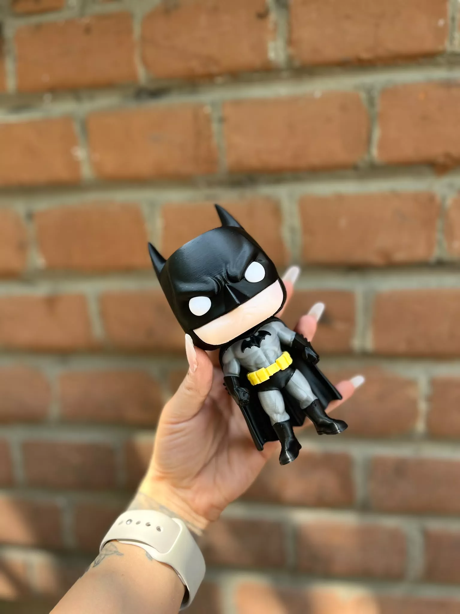 Batman Funko Pop Style MultiPart Multicolor STL No AMS 3D print model