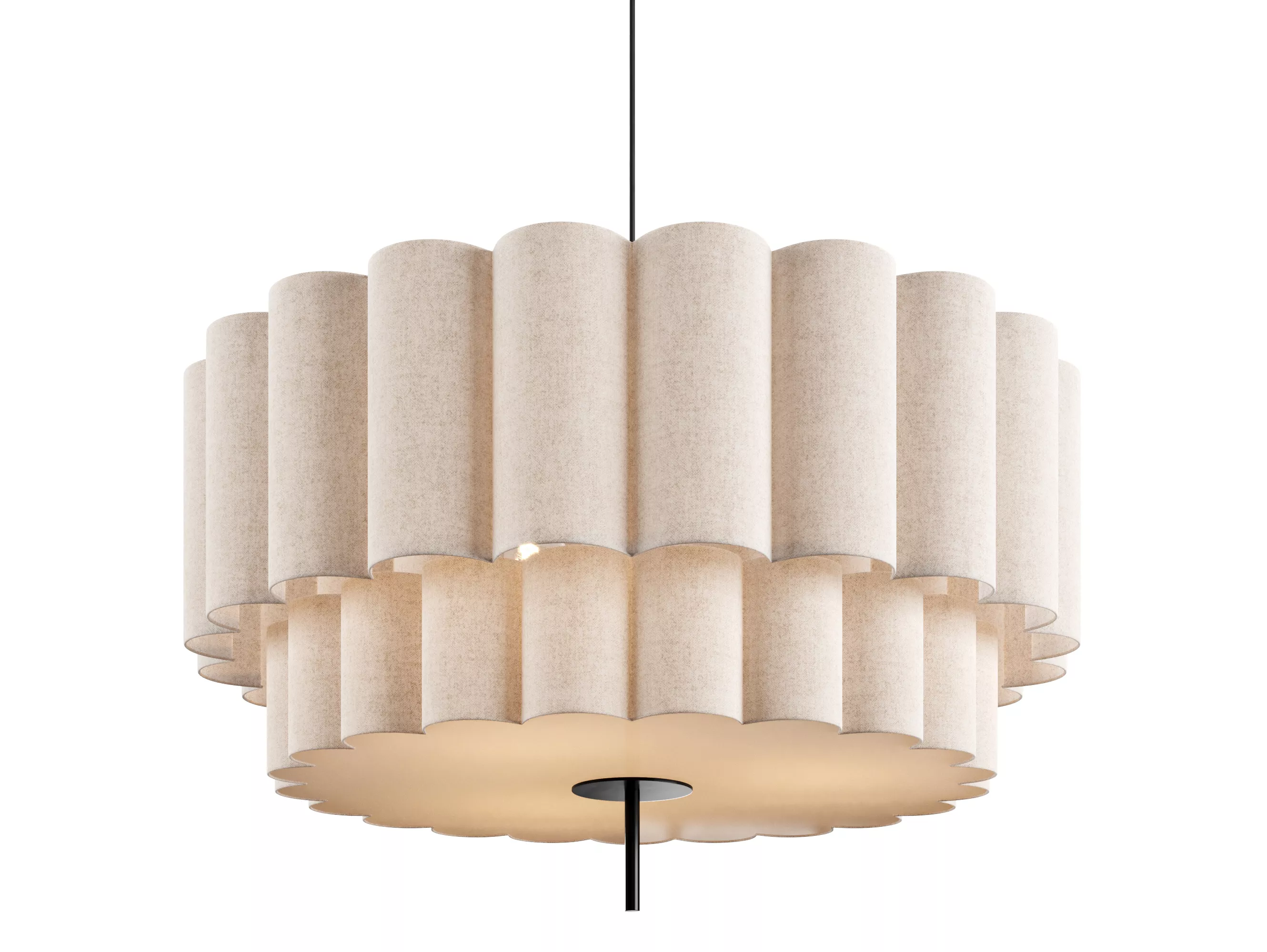 Celine Large Grey Pendant Light by Dantonehome 3D model