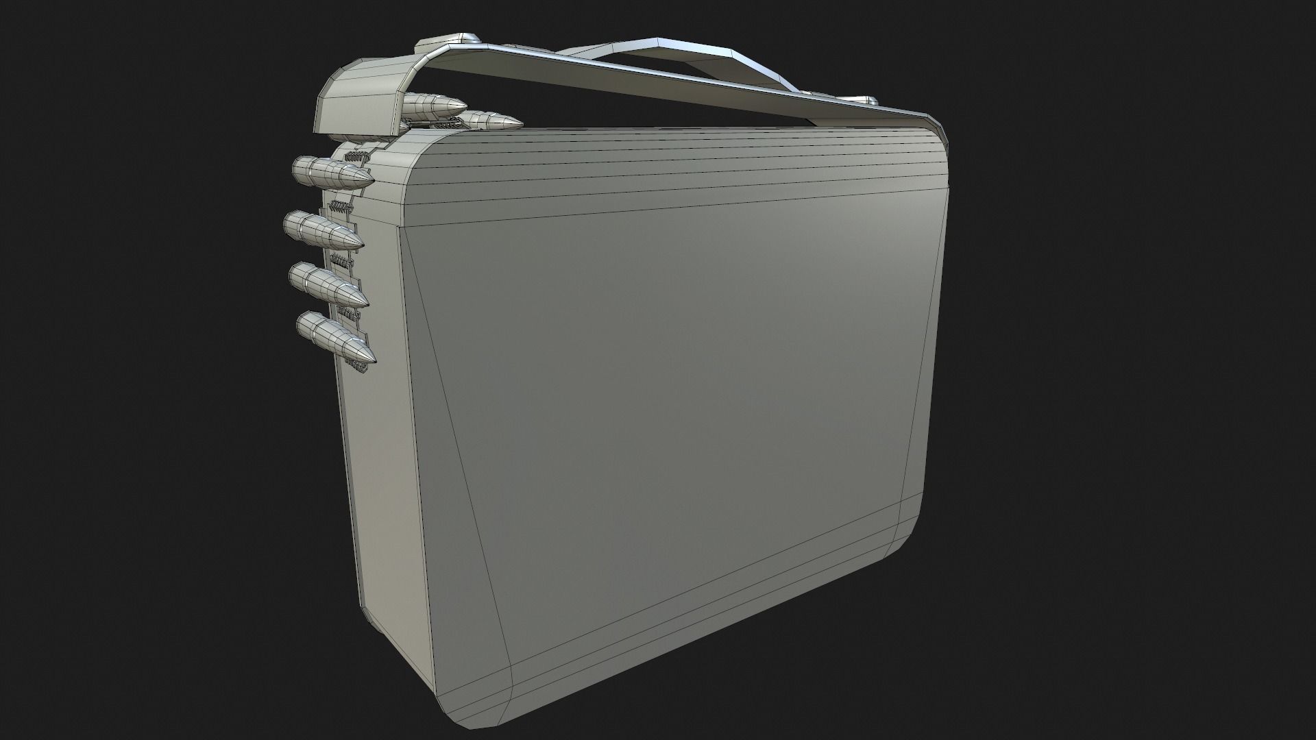 Ammo crate Low-poly 3D model_8
