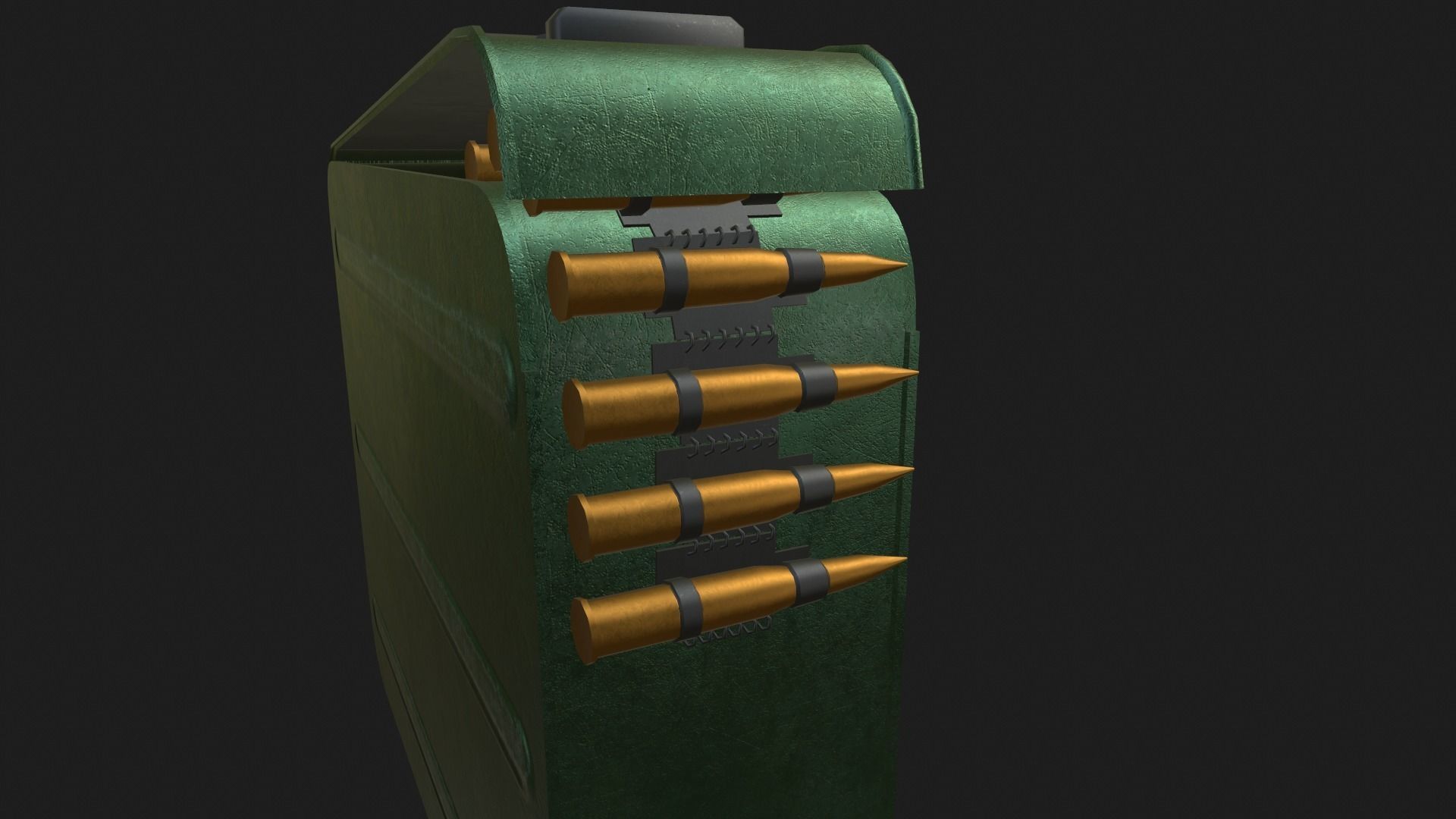 Ammo crate Low-poly 3D model_2