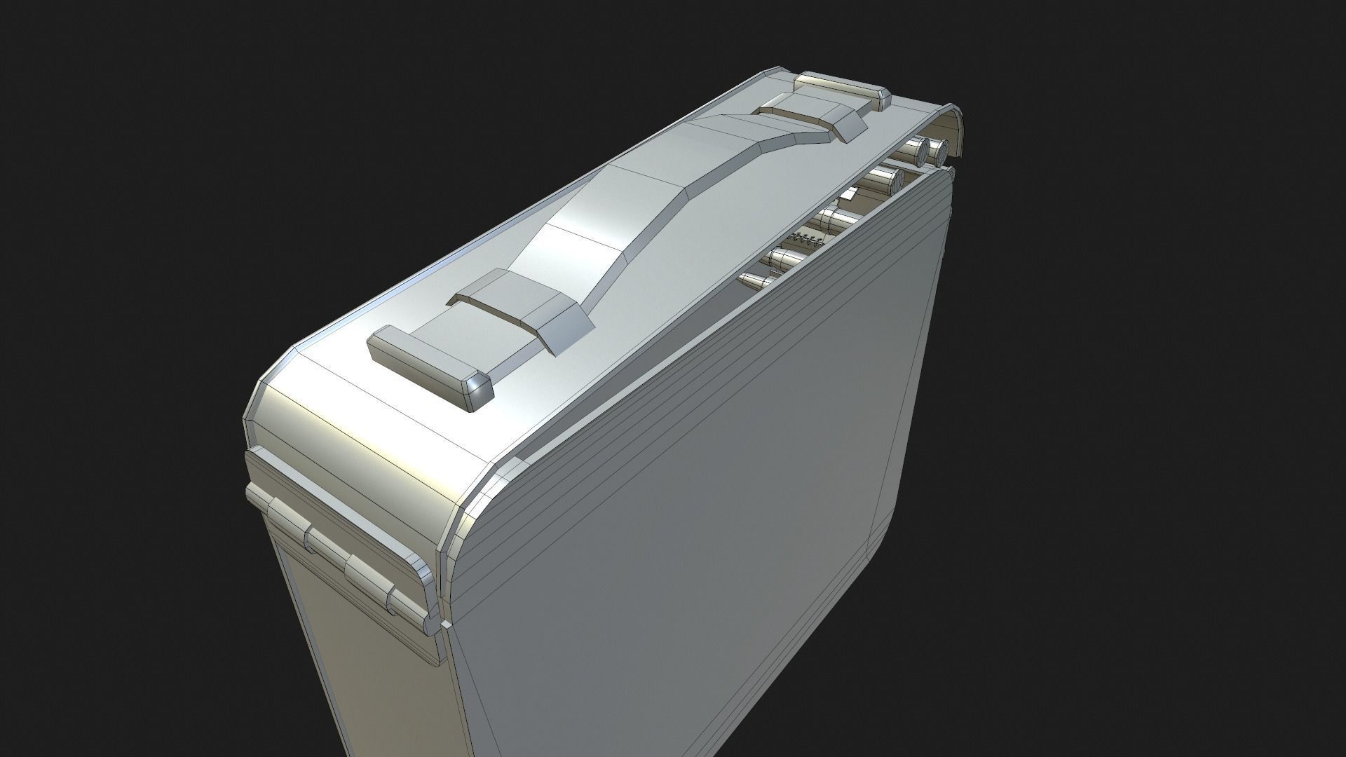Ammo crate Low-poly 3D model_10