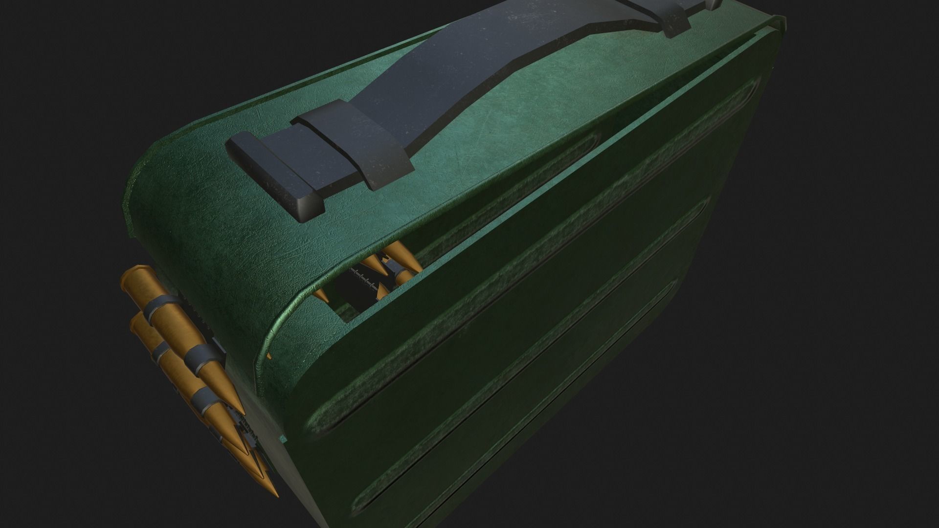Ammo crate Low-poly 3D model_4
