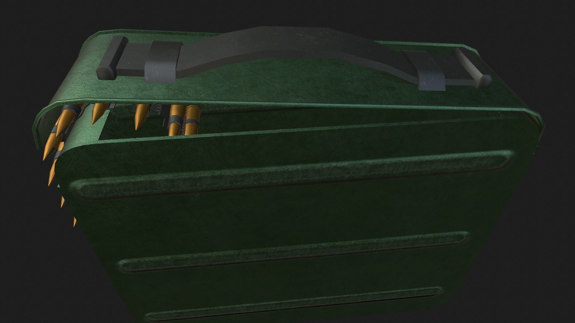 Ammo crate Low-poly 3D model_5